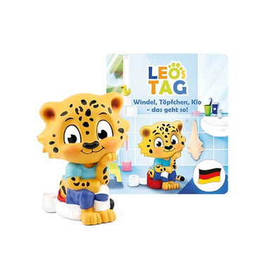 tonies Hörfiguren für Toniebox, Leos Tag – Windel, Töpfchen, Klo – das geht so!, Hörspiel mit Liedern für Kinder ab 3 Jahren, Spielzeit ca. 50 Minuten im Sale